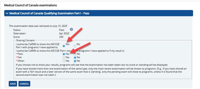 Medical Council of Canada Examinations